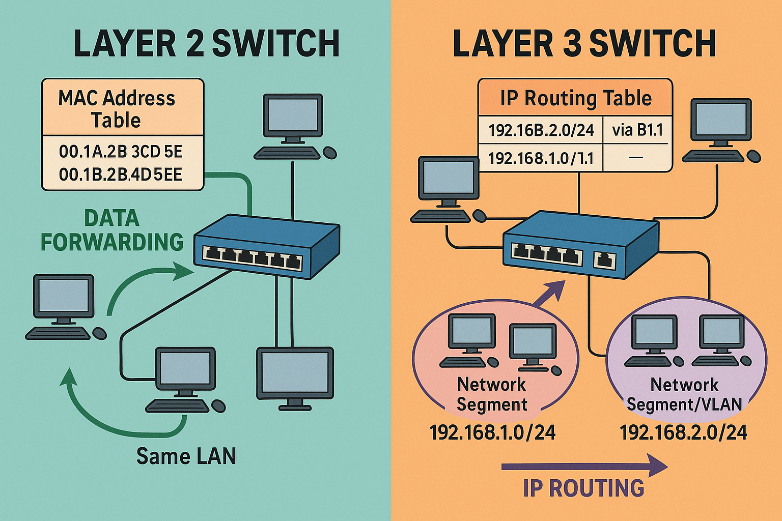 Layer 2 vs Layer 3: Comprehensive Review of Network Switches